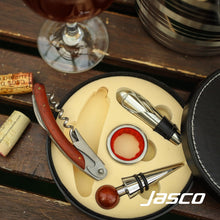 Load image into Gallery viewer, ชุดอุปกรณ์ไวน์พร้อมกล่อง	WINE ACCESSORIES SET IN PU BOX
