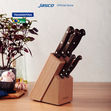 Load image into Gallery viewer, เซ็ตมีด 6 ชิ้น รวมที่เก็บมีด Knives Set with Wooden Holder, Polywood
