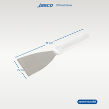 โหลดรูปภาพลงในเครื่องมือใช้ดูของ Gallery Jasco ที่ขูดกระทะ Pan scraper, White plastic handle #253W
