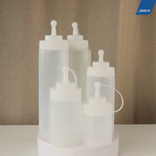 Load and play video in Gallery viewer, ขวดซอสปากกว้าง มีจุกปิด  Wide Mouth Squeeze Dispensers With Cap
