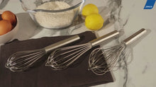 โหลดและเล่นวิดีโอในเครื่องมือดูของแกลเลอรี ตะกร้อมือผสมอาหาร เส้นหนา French Whisks
