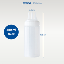Load image into Gallery viewer, ขวดซอส 3 หัว Tri-Nozzle Wide Mouth Squeeze Dispensers
